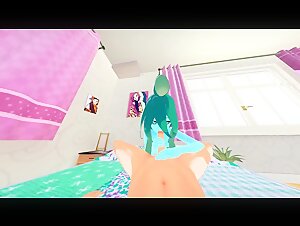 Fucking Transparent Slime Girl Suu in POV. Daily Life with a Monster Girl Hentai.