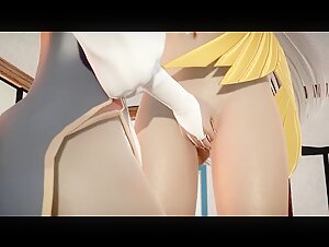 Genshin Impact - Lesbian - Jean x Ningguang - 3D Porn