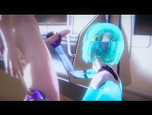 Cyberpunk - Sex with Holographic Girl - 3D Porn
